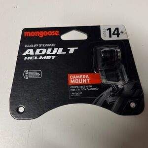 Mongoose Capture Adult Helmet with Camera Mount